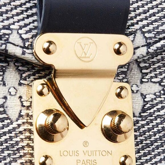 Louis Vuitton Blue/Silver Monoglam Canvas Pochette Metis East/West Bag - Picture 8 of 12